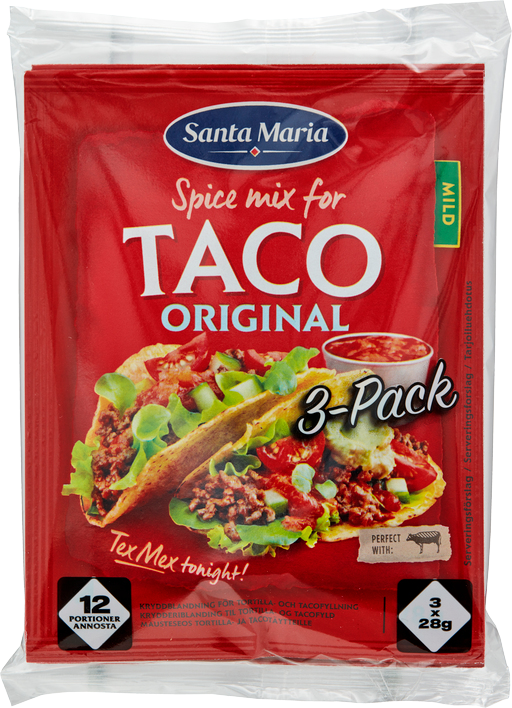 Taco Kryddmix 3-pack