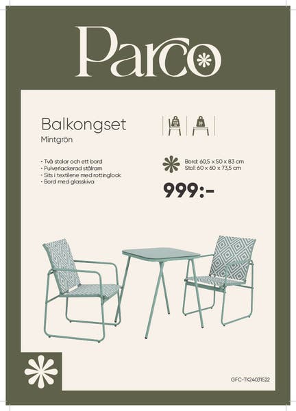 Balkongset