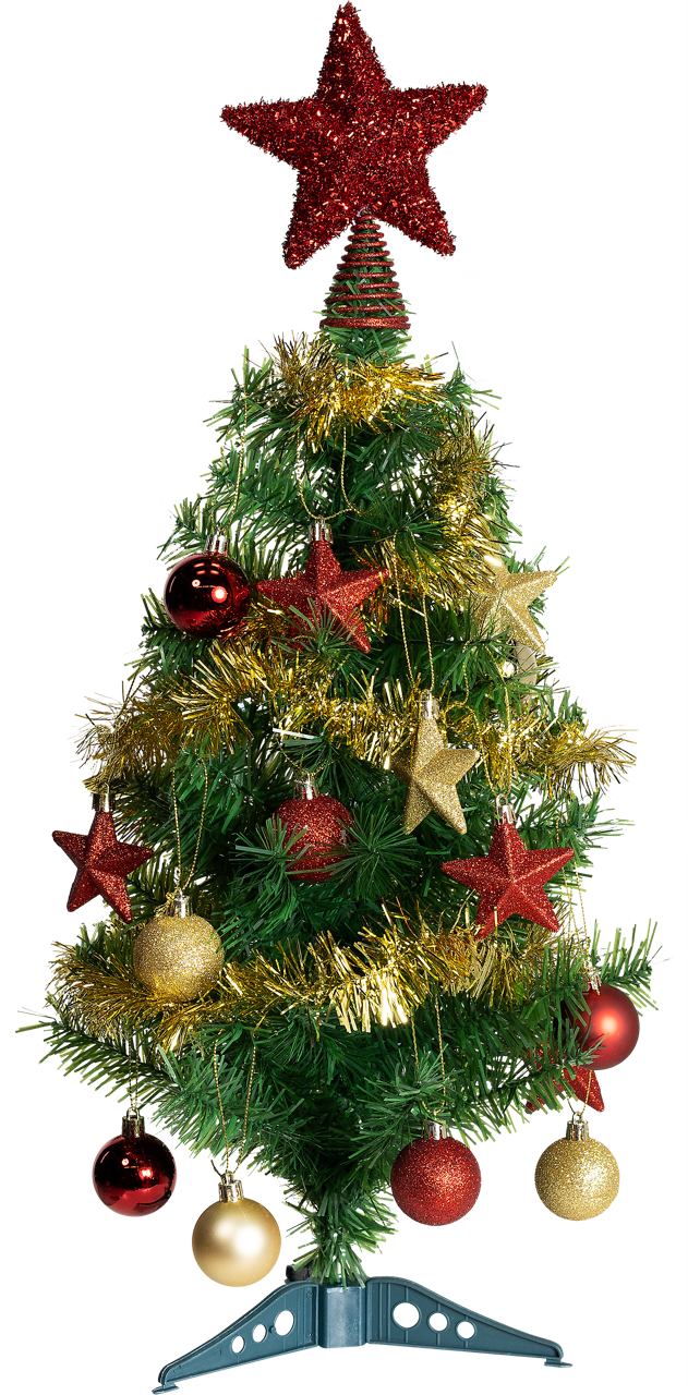 Liten Julgran med Pynt