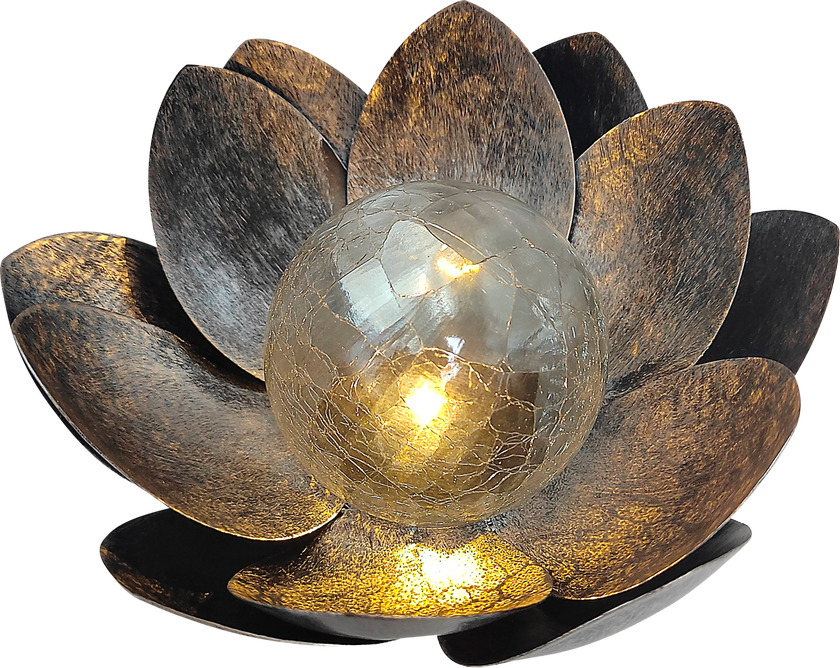 Solcellslampa blomma