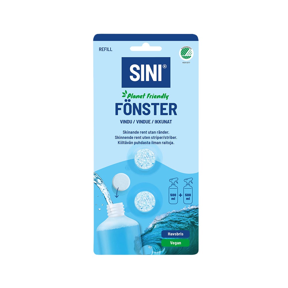 Rengöringstablett Fönster refill