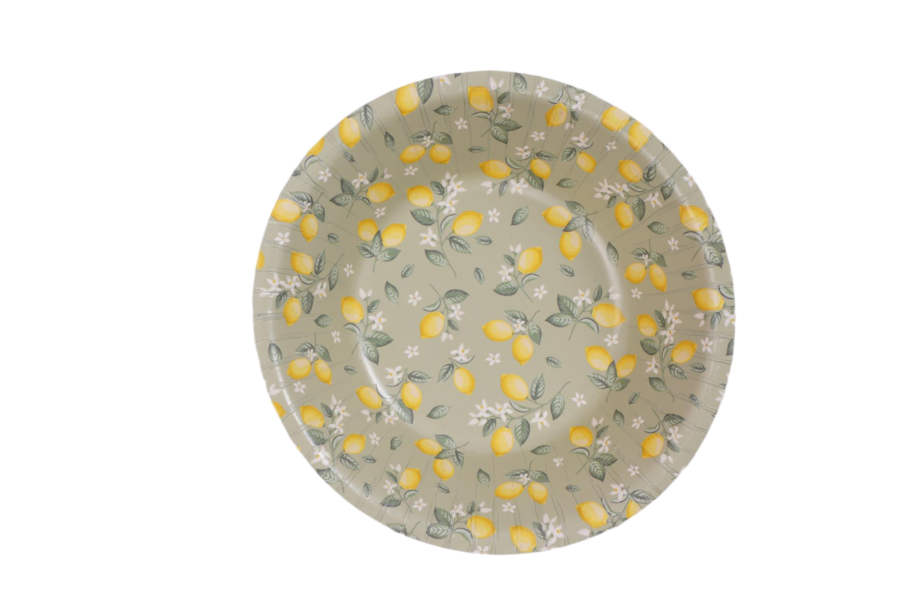 Papperstallrik Citroner