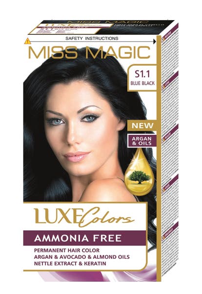 Hårfärg blåsvart